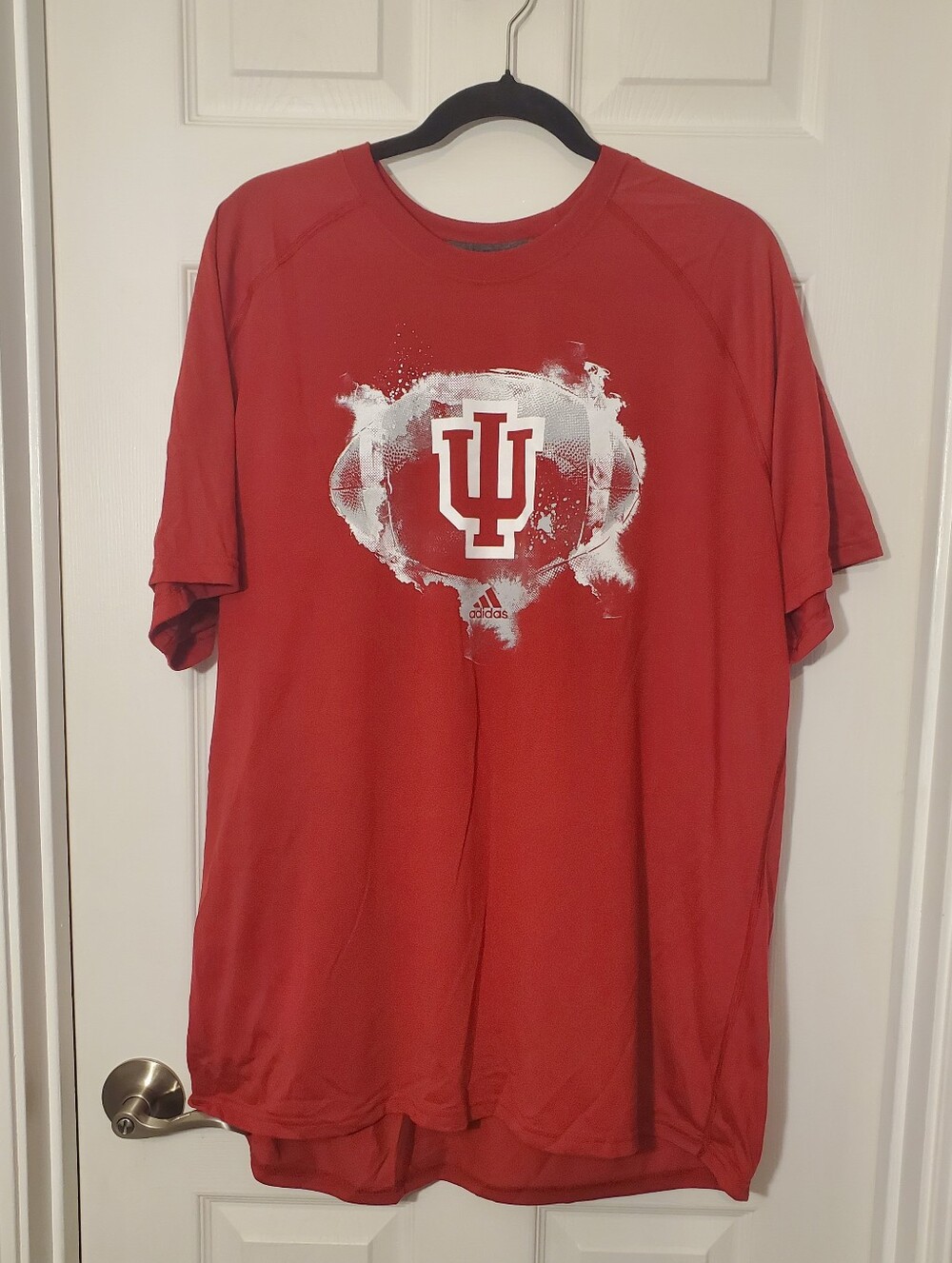 Like New! Indiana University Football Adidas Ultimate Tee Climalite 2X